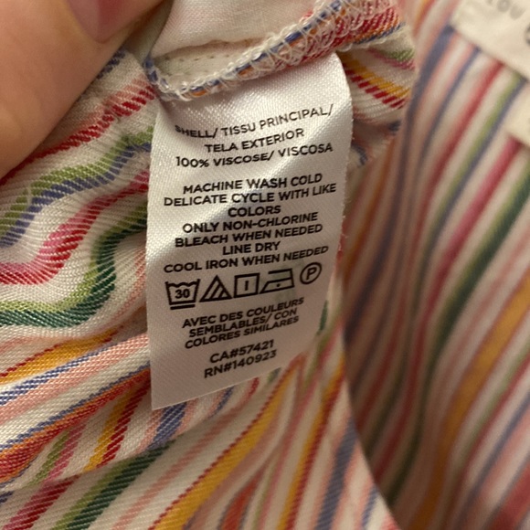 Lou & Grey Loft Rainbow Striped Casual Jumpsuit - Picture 10 of 10